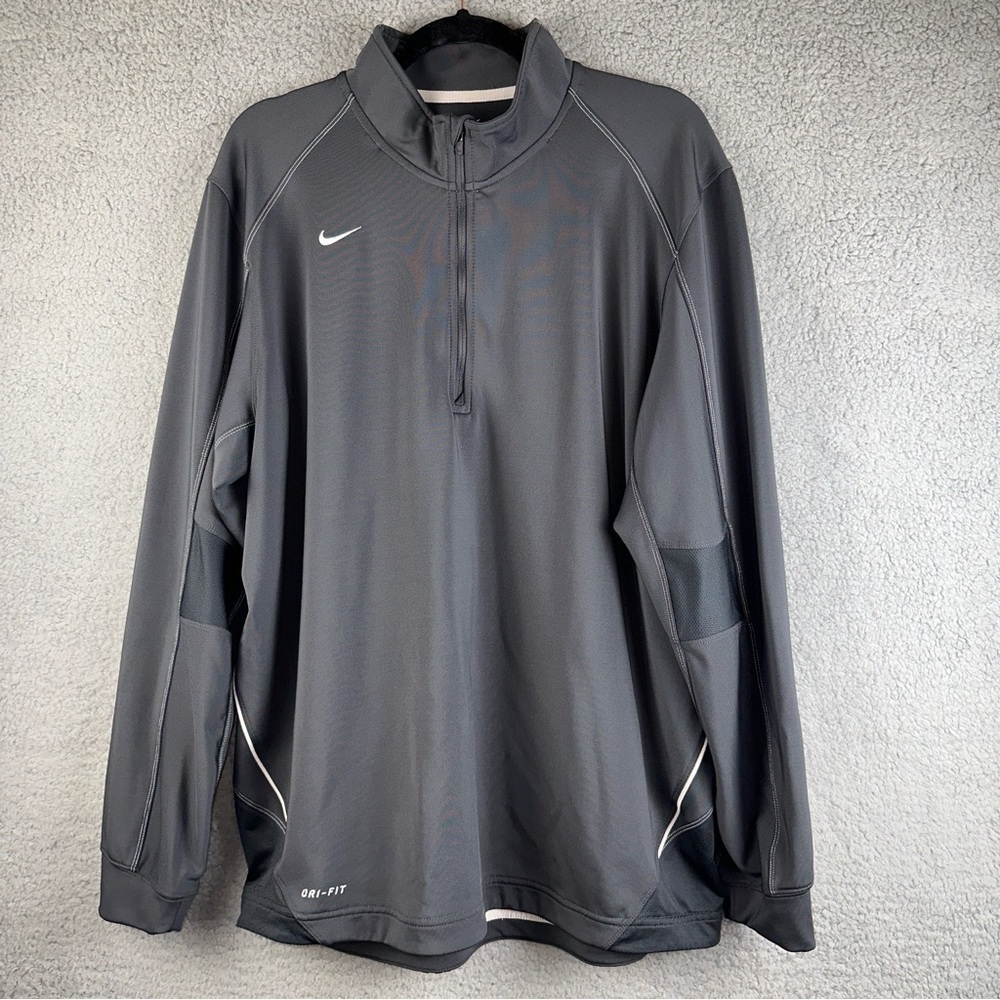 Nike Mens Dri-Fit Performance Athletic Lightweight Large Black Sweatshirt
